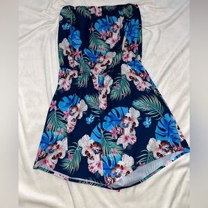 🔥Floral Strapless Romper/Dress
